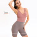 Bodysuit de yoga de moda de dropshippsuit de contraste Sport Sportugua de ropa activa